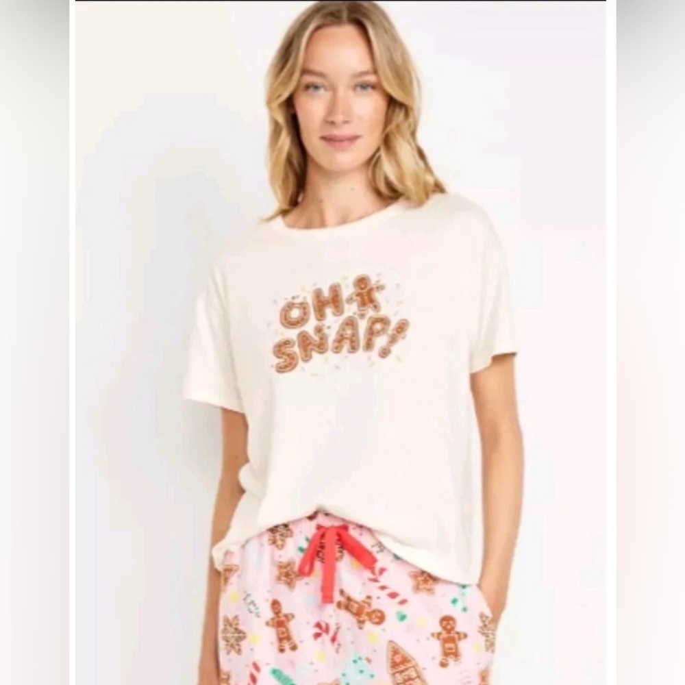 Oh Snap Women’s Holiday Graphic Tee Size XXL